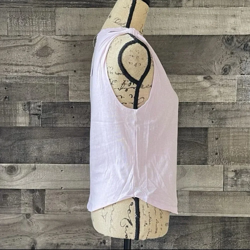 Free People / We The Free Blush Lilac Sleeveless Knot Top Size XS High Neck NWT